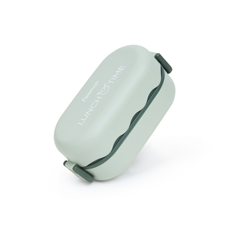 Two-tier lunch box 19x9x8.7 cm / 800 ml, green