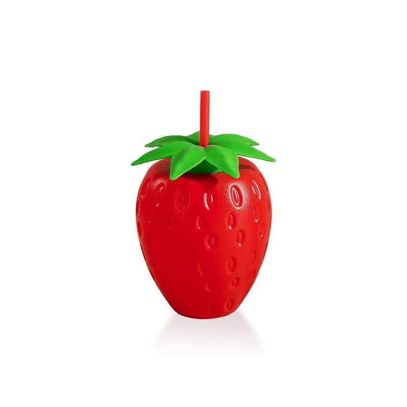 Gertuvė plast. 850ml su šiaudeliu VAISIAI