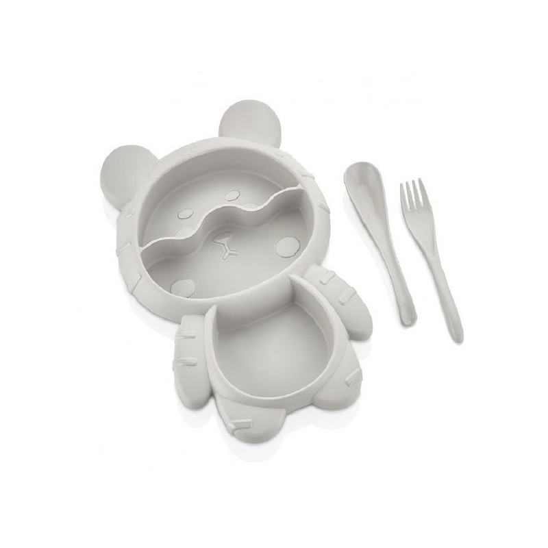 Šķīvis plast. 27*18cm ar įrank. vaikiška BSF-981