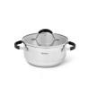 Stockpot MAGNIFICA 18x8.5 cm / 2.1 LTR with glass lid (stainless steel)