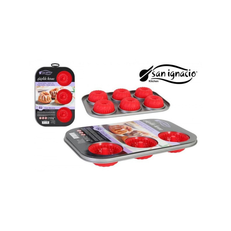 Forma cepšanai keksiuk met/silikon28.5*19*3cm 252SAN