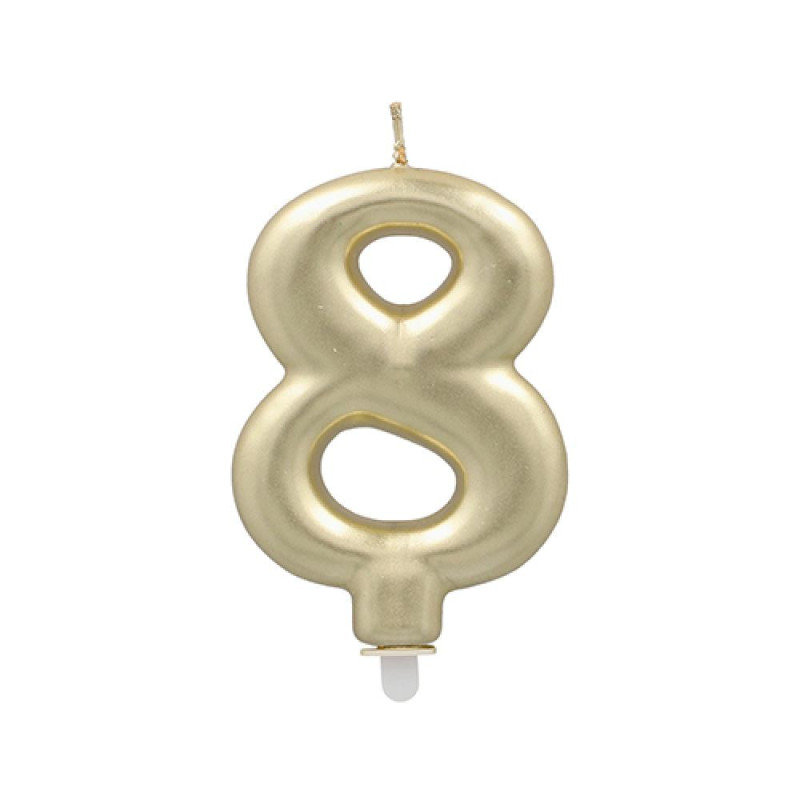 SVECE-CIPARS ''8'', 7CM, ZELTA 0.033kg/iepak., Pap Star