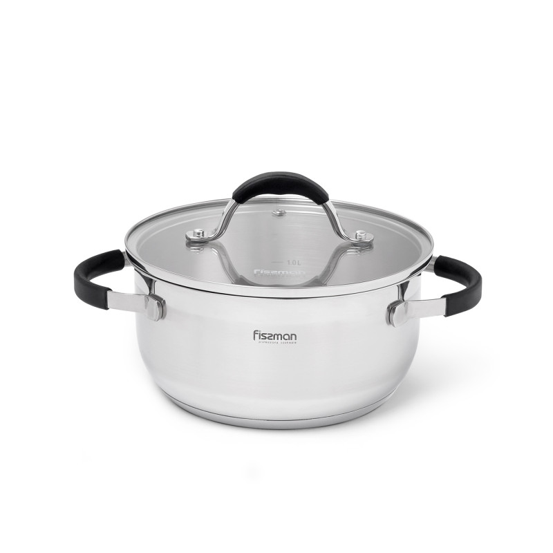 Stockpot MAGNIFICA 20x9.5 cm / 3.0 LTR with glass lid (stainless steel)