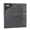 DAILY COLLECTION NAPKINS  20PC.., 32x32CM, black S 0.0762kg/iepak., Pap Star
