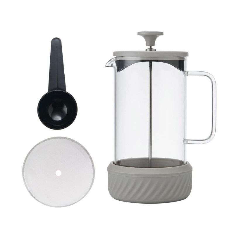 LA CAFETIÈRE ZERO Coffee shop  PRESE 1L, 8 Cup S, LATTE KR.,  STIKLS/NER.T., SILIKONS, La Cafetiere