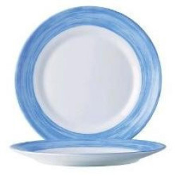 BRUSH BLUE DESSERT  PLATE...