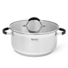Stockpot MAGNIFICA 26x13.5 cm / 7.1 LTR with glass lid (stainless steel)
