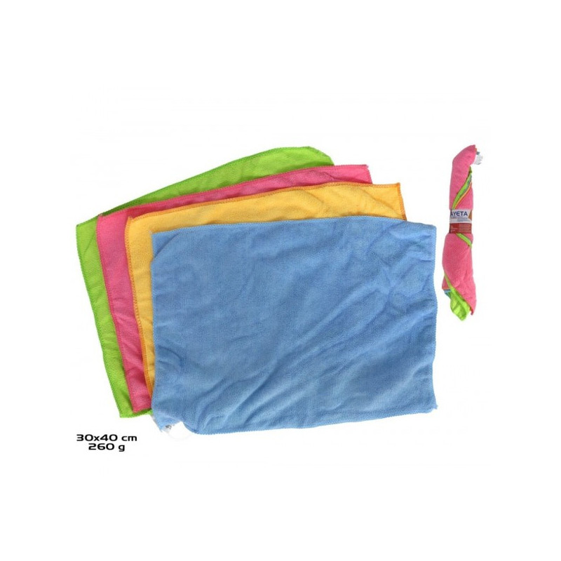 Šluostės universal. mikrofibra 30*40cm 4vnt