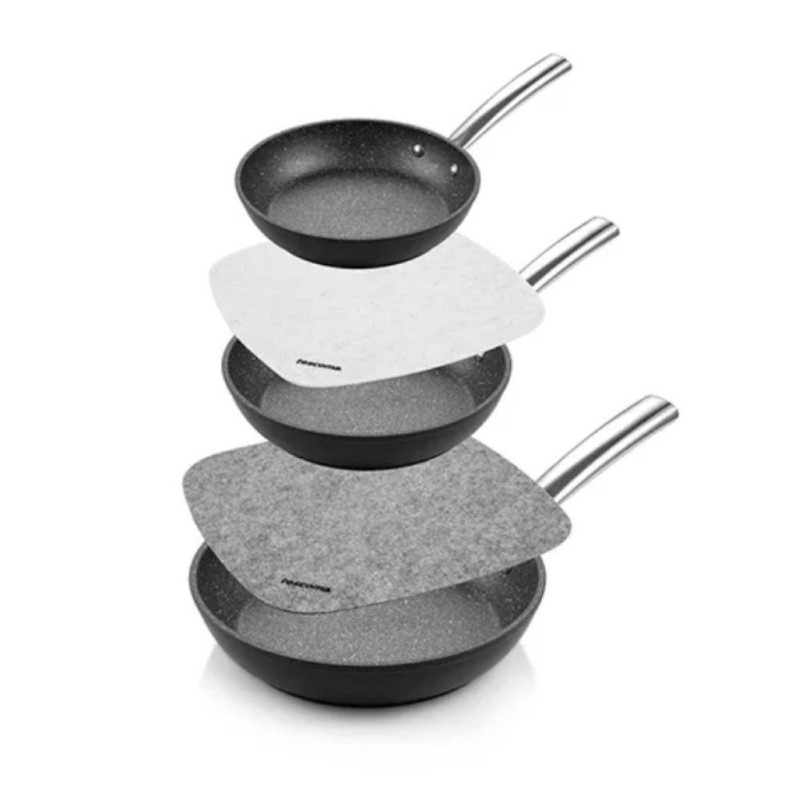 PRESTO AIZSARGPALIKTŅU НАБОР .6ШТ. .PANNĀM, 29.4x29.4CM/34x34CM, PELĒKS, FILCS, Tescoma