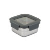 MISTY FOR STORAGE  CAPACITY  400ML, 14x7x14CM, AR PLASTM.COVER , NER.TĒR., Nava