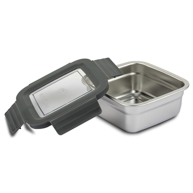 MISTY FOR STORAGE  CAPACITY  900ML, 17x8x17CM, AR PLASTM.COVER , NER.TĒR., Nava