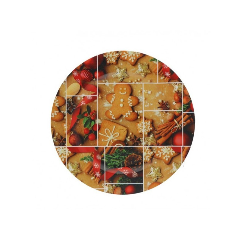 Šķīvis-padėkliukas plast. 31.5cm Merry Christmas