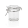БАНКА  AR HERMĒTISKU КРЫШКОЙ  300ML D8.5/H10.5CM, STIKLS/NER.TĒR., WAS