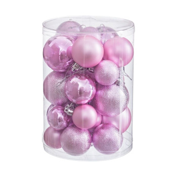 Kuuseehted Roosa Plastmass (27 Ühikut),,,