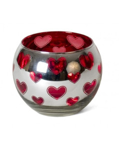 Glass candle holder,...