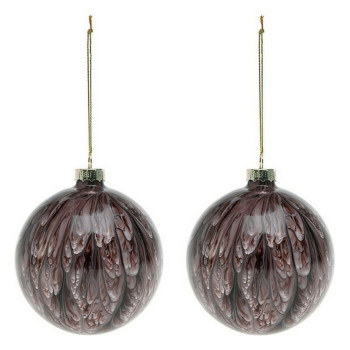 Kuuseehted (2 pcs) 113572 Pruun Punane 8 cm (2 Ühikut),,,Pruun,