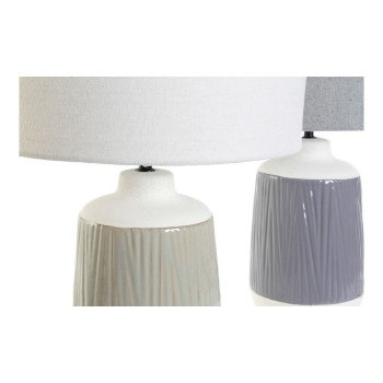 Stalinė lempa DKD Home Decor Poliesteris Porcelianas 220 V 40 W (2 pcs) (35 x 35 x 53 cm),,,