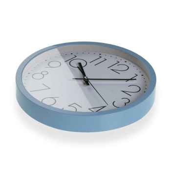 Wall Clock Versa Blue Wood 4,2 x 30 x 30 cm,,,
