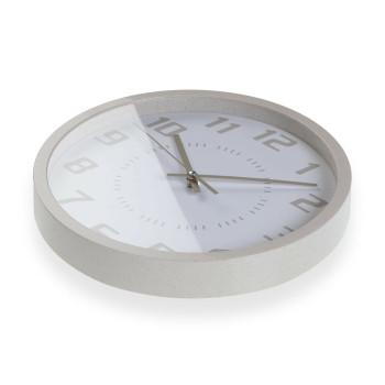 Wall Clock Versa Beige Wood 4,2 x 30 x 30 cm,,,