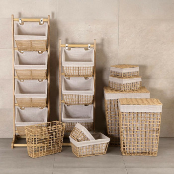 Laundry basket Versa Nadir Brown 15 x 27 x 35 cm,,,