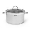 Stockpot BENJAMIN 28x16 cm / 9.8 LTR with glass lid (stainless steel)