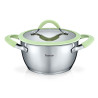 Stockpot VIVA with glass lid 18x9.5 cm / 1.6 LTR (stainless steel)