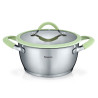 Stockpot VIVA with glass lid 20x10 cm / 2.3 LTR (stainless steel)