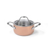 Stockpot MONRO 18x8.5 cm / 2 LTR with glass lid (stainless steel)