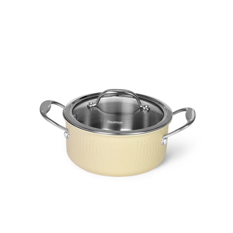 Каtls BRIGITTE 18x8 см/2100 ml ar stikla vāku (nerūsējošais tērauds)