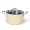 Stockpot BRIGITTE 24x13.5 cm / 6 LTR with glass lid (stainless steel)