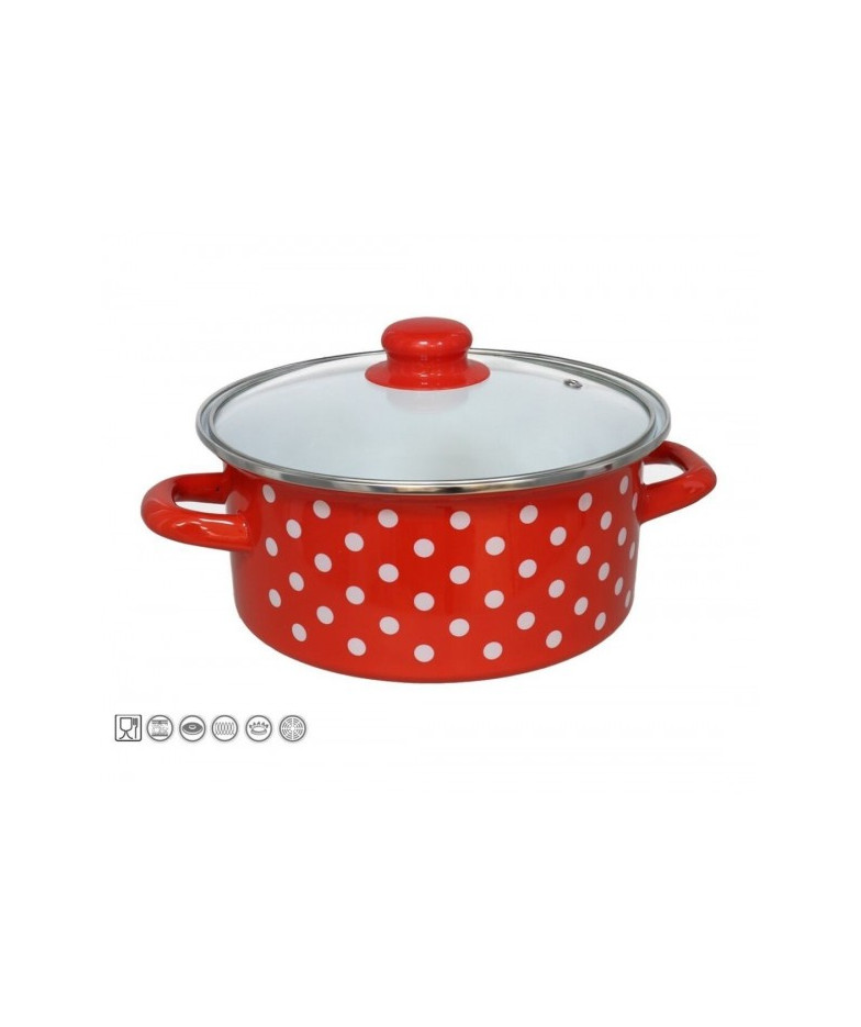 Emaljēts katls 22cm 2.5L s/d indukc. JAEN