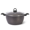 Stockpot MAGNA 32x16 cm / 11.15 LTR with glass lid with induction bottom (aluminium with non-stick coating)