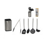 Metal/Plastic Kitchen Utensil Set, 5-piece, in a case