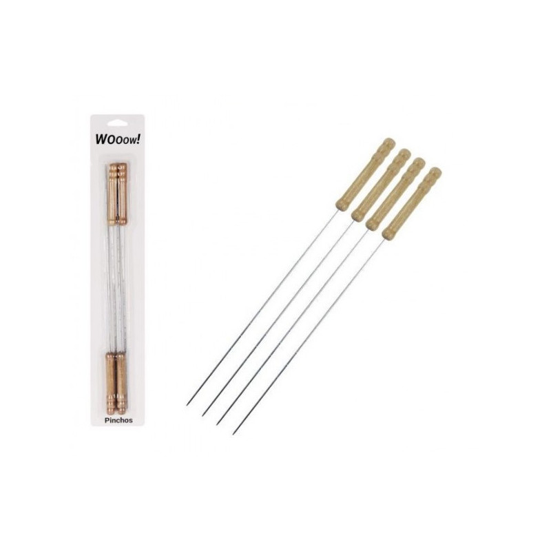 Iešmų met.rinkinys 39cm 4vnt. medine rankena