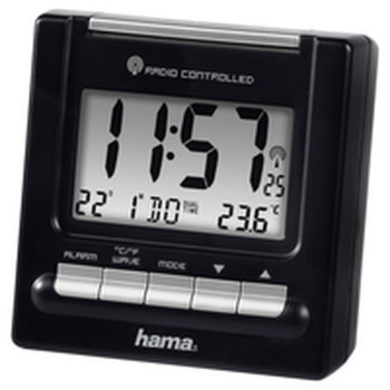 Alarm Clock Hama RC200 Blue Black,,,