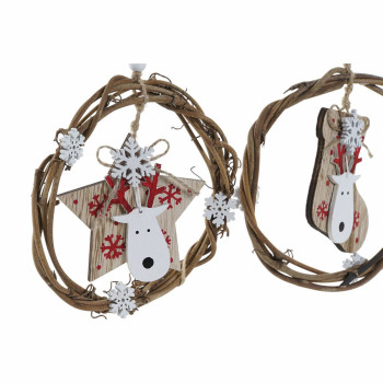 Jõuluehe DKD Home Decor Puit (3 pcs) (14 x 1 x 18 cm),,,
