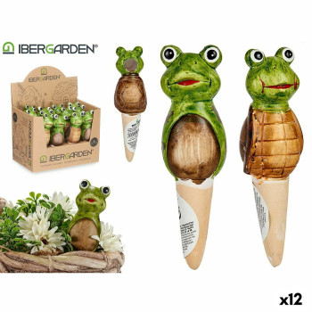 Dekoratyvinė sodo figūra Ibergarden FC0226A4M26 Ruda Žalia Keramikinis 4,5 x 16,5 x 4,5 cm (12 vnt.),,,
