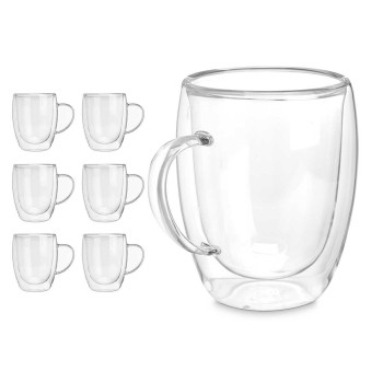 Кружка Mug Vivalto OCT-DG2225L Прозрачный 340 ml (6 штук)