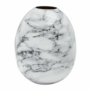 Vaas DKD Home Decor Metall Pruun Valge Marmor Kaasaegne (13 x 13 x 16 cm) (2 Ühikut),,,