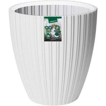 Plant pot Garden ID Fancy White Polyethylene 40 x 42 cm,,,