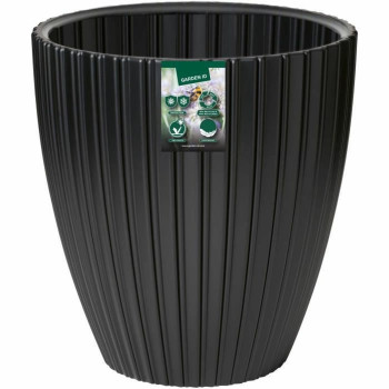 Plant pot Garden ID Fancy Black Polyethylene 40 x 42 cm,,,