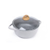 Stockpot SHADOW BORNEO 20x9 cm / 2,3 LTR with glass lid with induction bottom (aluminium with non-stick coating)