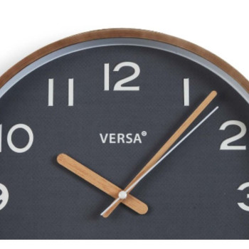 Wall Clock Versa Grey Plastic Quartz 4,3 x 30 x 30 cm,,,