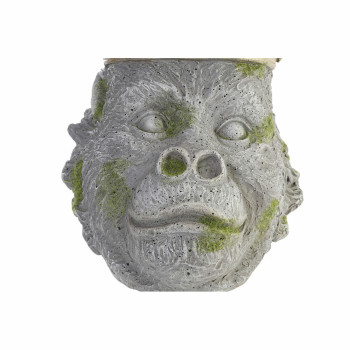 Planter DKD Home Decor Grey Golden Gorilla Magnesium (29 x 26 x 34,9 cm),,,