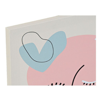 Painting DKD Home Decor Face Canvas Abstract (30 x 1,8 x 40 cm),,,