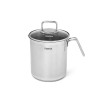 Stockpot ASPARAGUS 16x18.0 cm / 3.5 LTR with glass lid and steamer basket (stainless steel)