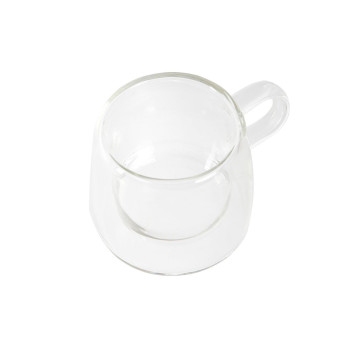 Komplekts ar kafijas tasēm DKD Home Decor Stikls Caurspīdīgs Borosilikāta glāze (80 ml)
