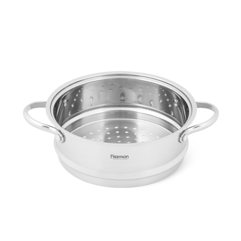 Steamer insert 20x8 cm with two side handles (stainelss steel)