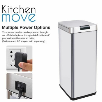 Atkritumu tvertne Kitchen Move Pelēks 50 L,,,