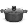 Stockpot PRESTIGE 28x12.5 cm / 6.2 LTR with glass lid (aluminium with non-stick coating)